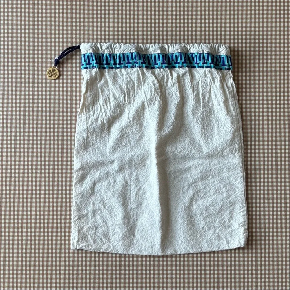 Tory Burch Flats purse dust bag with drawstring
